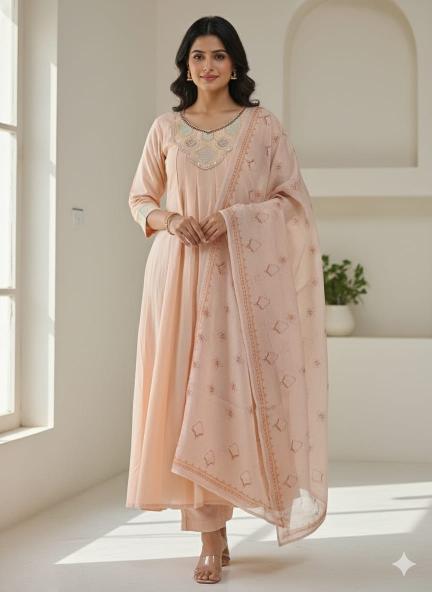 Rangriti gown 3pcs silk kurtis wholesale